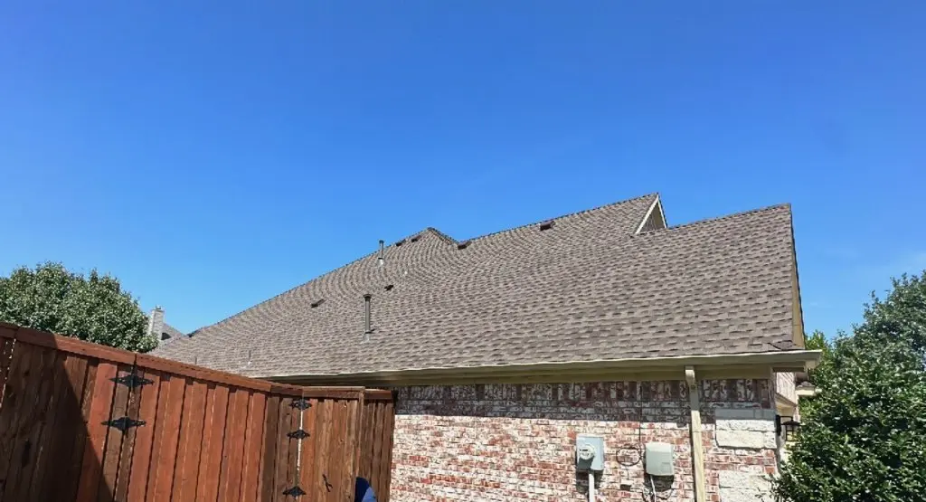 Completed roof replacement project in Bellaire
